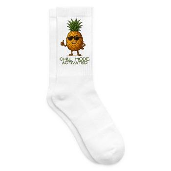 Pineapple Chill Mode - Tennis socks - white - Right