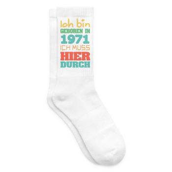 Year 1971 - Tennis socks - white - Right