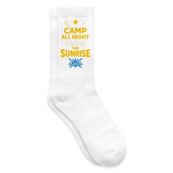 Camping Schlafen Sie In Keinem - Tennissocken - Weiß - Rechts