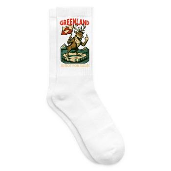Greenland Is Not For Sale Caribou - Tennissocken - Weiß - Rechts