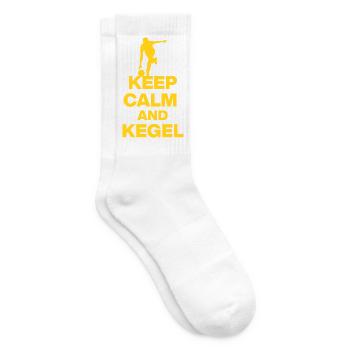 RESTEZ CALMES ET SKITTLES, LES 9 POUVOIRS ! Caniche - Chaussettes de tennis - blanc - Droite