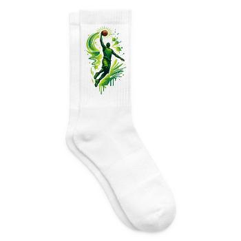 Basketball Spieler im Graffiti Stil  - Tennissocken - Weiß - Rechts