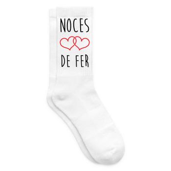Noces de fer 41 ans ans de mariage - Chaussettes de tennis - blanc - Droite