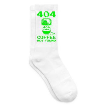 404 Not Found, Software Developer Shirt, Hoodie - Tennissocken - Weiß - Rechts