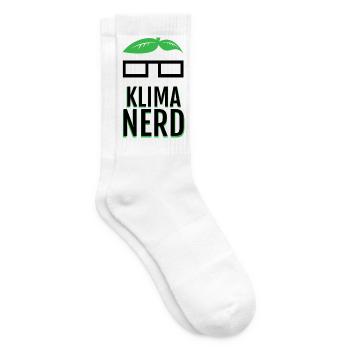 Klima Nerd Funny Plant Lover Green Nature Graphic - Tennissocken - Weiß - Rechts