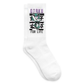 Otaku For Life Anime Kawaii Succube Art - Chaussettes de tennis - blanc - Droite