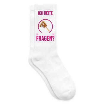 Steckenpferd Hobbyhorse Hobby Horsing - Tennissocken - Weiß - Rechts