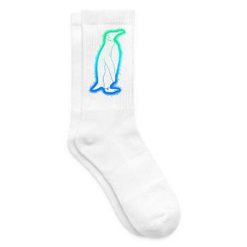 Penguins Enfants Hommes Garçons Penguin - Chaussettes de tennis - blanc - Droite