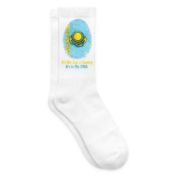 Empreinte génétique Kazakhstan - Drapeau Proud Roots - Chaussettes de tennis - blanc - Droite