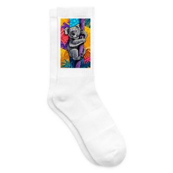 Koala - Chaussettes de tennis - blanc - Droite