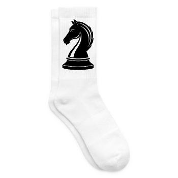 Cheval d’échecs - Chaussettes de tennis - blanc - Droite