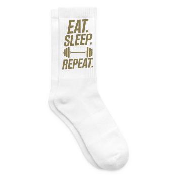 Haltérophilie Entraînement Fitness Bodybuilding - Chaussettes de tennis - blanc - Droite