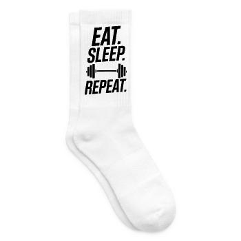 Haltérophilie Entraînement Fitness Bodybuilding - Chaussettes de tennis - blanc - Droite