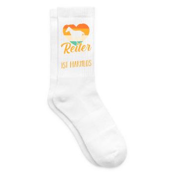 Reiten Pferdeliebhaber Reiterhof Pferde - Tennissocken - Weiß - Rechts