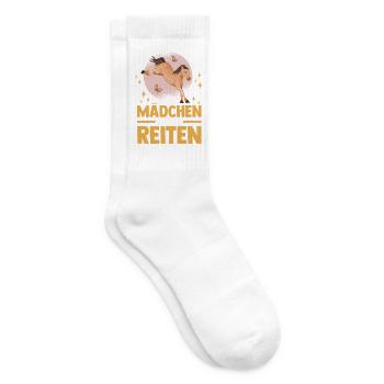Reiten Pferdeliebhaber Reiterhof Pferde - Tennissocken - Weiß - Rechts