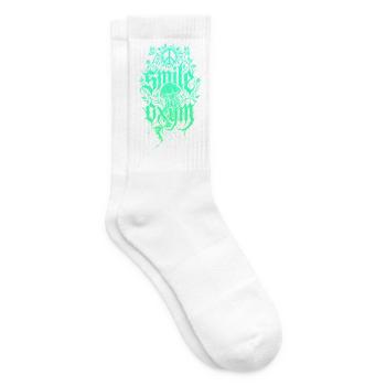 Glowing Algae Jellyfish Jungle - Tennis socks - white - Right
