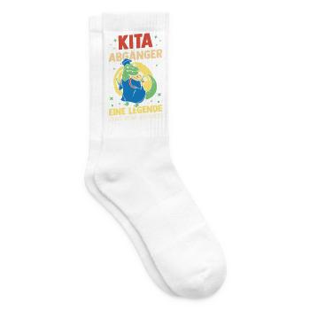 Kita Abgänger Eine Legende Verlässt Das Gelände - Tennissocken - Weiß - Rechts