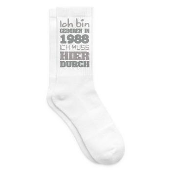 1988 - Tennissocken - Weiß - Rechts