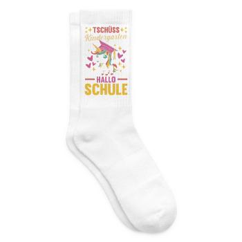 Kita Erste Klasse Einhorn Schüler Kindergarten - Tennissocken - Weiß - Rechts
