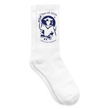 Class of 2026 - Graduation 2026 - Tennis socks - white - Right