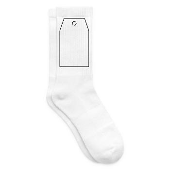 Étiquette cadeau - Chaussettes de tennis - blanc - Droite