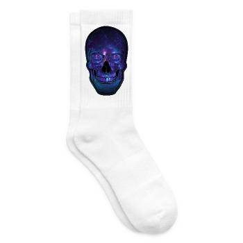 Galactic Skull Nebula - Tennis socks - white - Right