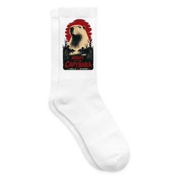 Night Of The Capybara Horror - Tennis socks - white - Right