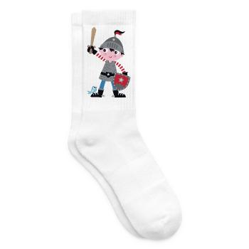 Kleiner Ritter Abenteuer - Tennissocken - Weiß - Rechts