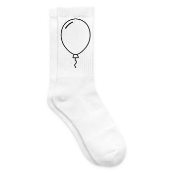 Luftballon – Party, Leichtigkeit & Gute Laune - Tennissocken - Weiß - Rechts