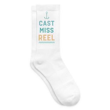 Anker und Wellen werfen Miss Reel - Tennissocken - Weiß - Rechts
