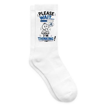 Attendez… Réflexion en chargement - Chaussettes de tennis - blanc - Droite