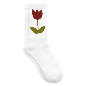 Tulip Minimalist Bloom - Chaussettes de tennis - blanc - Droite