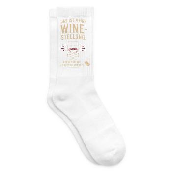 Das ist meine Weinstellung - Tennissocken - Weiß - Rechts