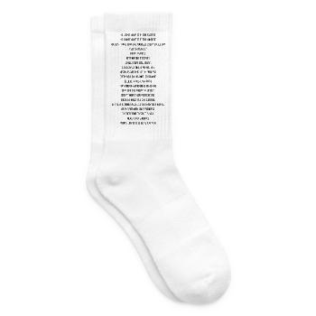 Positivity Statement - Tennis socks - white - Right