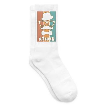 Cadeau pour Athur - Chaussettes de tennis - blanc - Droite