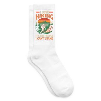 Hiking Mountain Trail Backpacking Outdoors Poaching - Tennis socks - white - Right