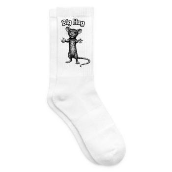 Big Hug Rat - Tennis socks - white - Right