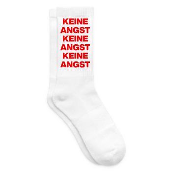 KEINE ANGST NIE WIEDER IST JETZT ROT NO NZS / AFD - Tennissocken - Weiß - Rechts