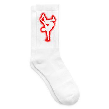 Breakdancing Jungen Kinder Breakdance - Tennissocken - Weiß - Rechts