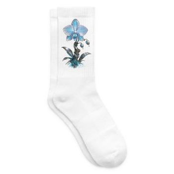 Mechanical Azure Orchid - Tennis socks - white - Right