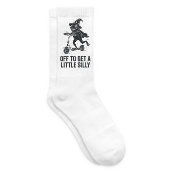 Je pars faire un peu la folie - Chaussettes de tennis - blanc - Droite