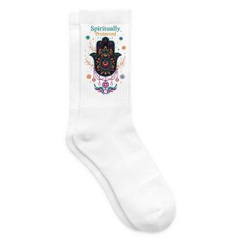 Spiritualität Spirituell geschützte Heilige Geometrie - Tennissocken - Weiß - Rechts