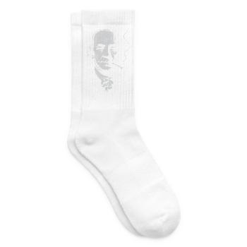 Porträt von Benjamin Franklin Rauchende Zigarre - Tennissocken - Weiß - Rechts