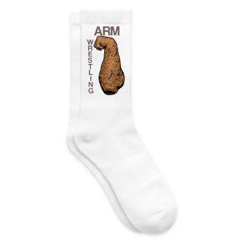 Arm Wrestling Vintage Kraftarm - Tennis socks - white - Right