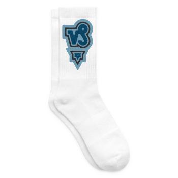Zodiac Tribal Capricorn and Earth - Tennis socks - white - Right