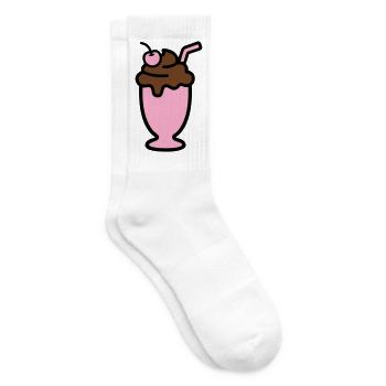 Milchshake Eiscreme Icon - Tennis socks - white - Right