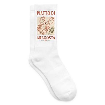 Piatto di Aragosta Hummer Italien Retro - Tennissocken - Weiß - Rechts