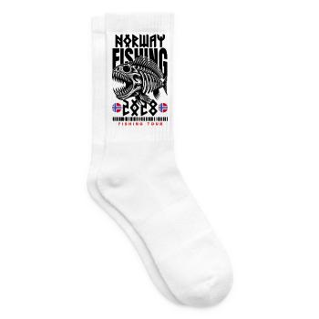 Norway Fishing 2028 - Tennis socks - white - Right