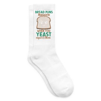 Brot Bäcker Bäckerei Brötchen Backen - Tennissocken - Weiß - Rechts