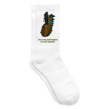 Those Who Walk Barefoot Can Walk Anywhere - Tennissocken - Weiß - Rechts
